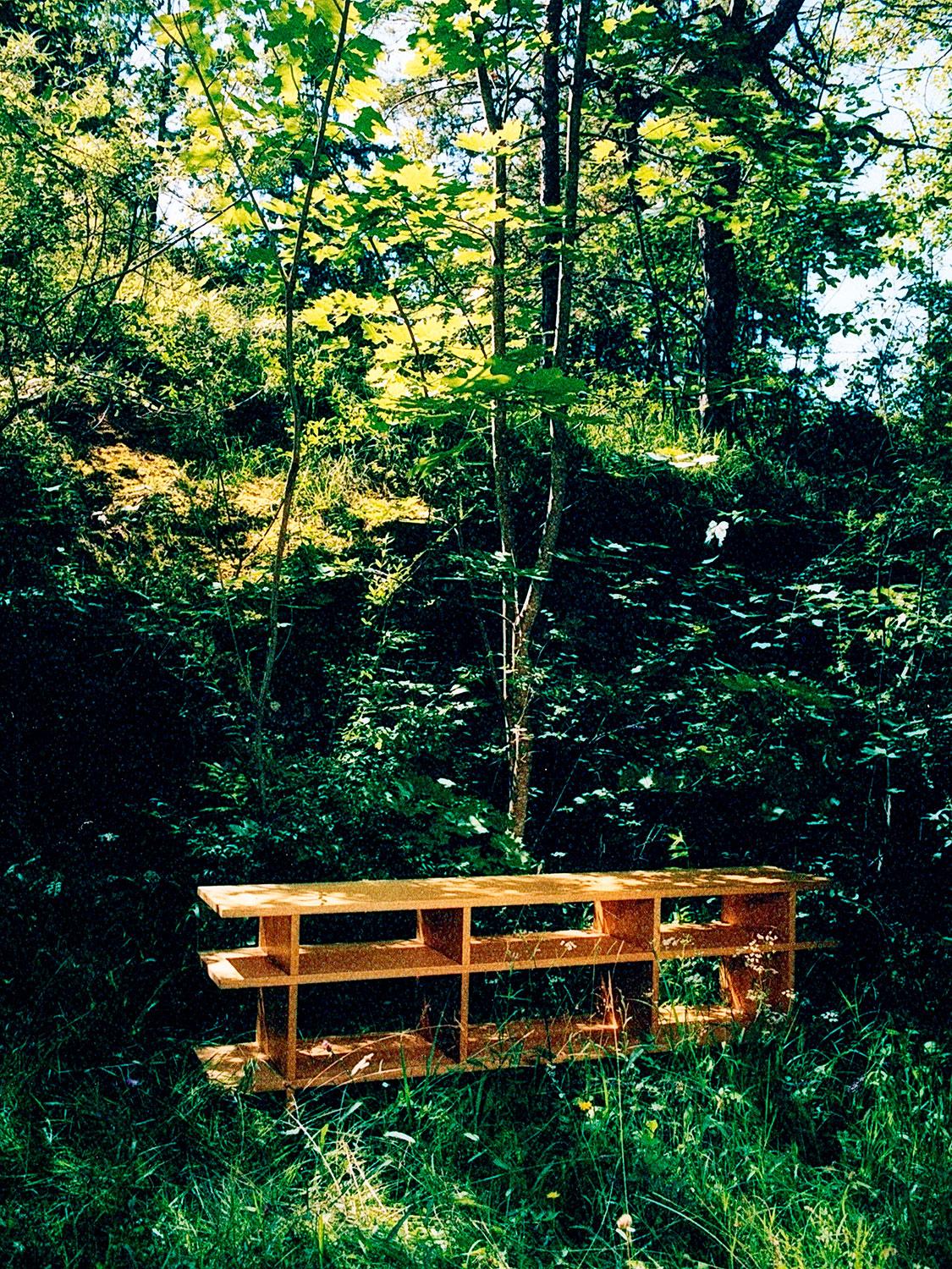 Massivholzlowboard "Japanisch" in Eiche in 25mm Holzstärke, 201 × 60 × 31 cm